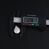 12-13mm Natural Drop Coin Shape Loose Freshwater Pearl