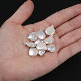 12-13mm Natural Drop Coin Shape Loose Freshwater Pearl