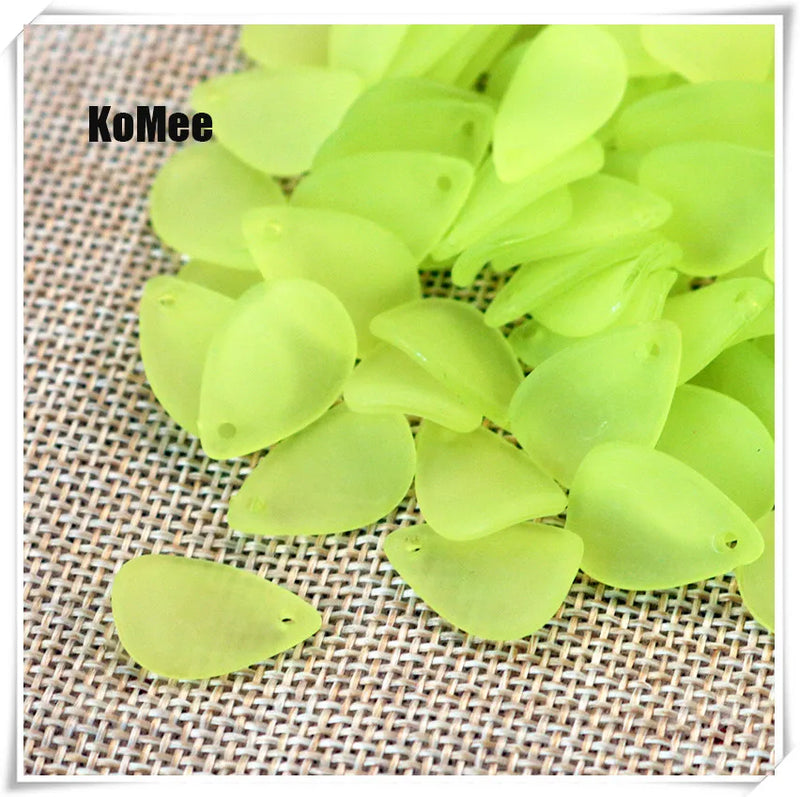 Acrylic Leaf Petal Beads Findings 500pcs Lot Jewelry Accessories