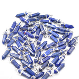 50pcs Lapis Lazuli Bullet Point Chakra Charms Pendant for Jewelry