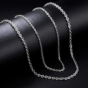 12 PCS Stainless Steel Cable Chain Necklace Bulk for Jewelry Making