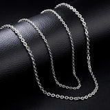 12 PCS Stainless Steel Cable Chain Necklace Bulk for Jewelry Making