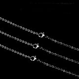 12 PCS Stainless Steel Cable Chain Necklace Bulk for Jewelry Making