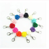120pcs/lot Rose Flower Charm Dangle Charms DIY Jewelry