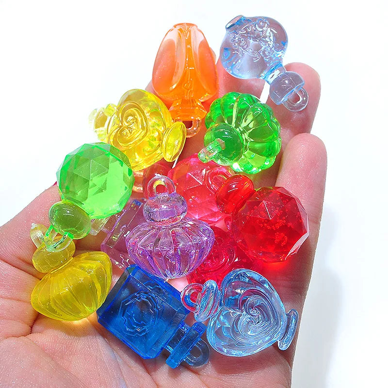 125pcs Perfum Shape Acrylic Necklace Pendants DIY Jewelry
