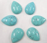 12PCS Amethysts Water Drop Cabochons for DIY Jewelry Making