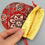 Chinese Wind Silk Brocade Jewelry Bag 4pc/lot, 12X15cm