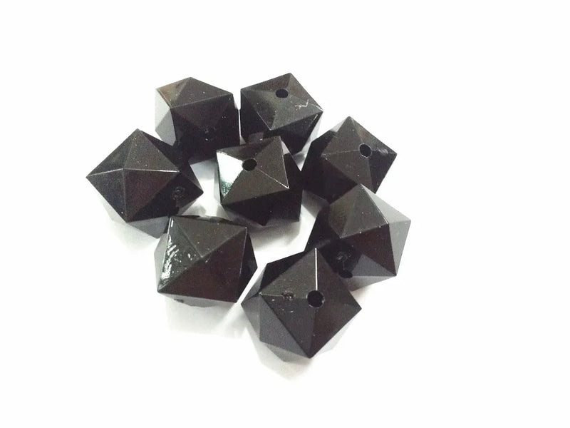 Solid Cube Acrylic Beads, 12mm 420pcs/bag, 20mm 105pcs/bag