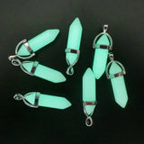 Luminous Stone Fluorescent Hexagonal Column Necklace Glow in the Dark