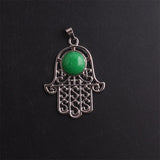 12pcs Buddha Hand of God Natural Stone Crystal Charms Pendants