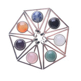 12pcs Natural Stone Deathly Hallows Charms Pendants for Jewelry Making