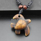 12pcs Hawaiian Turtles Pendant Wood Beads Surfing Necklace YN300