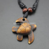 12pcs Hawaiian Turtles Pendant Wood Beads Surfing Necklace YN300