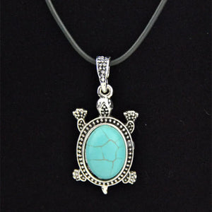12pcs Sea Turtles Stone Pendants Necklace Gift