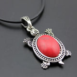 12pcs Sea Turtles Stone Pendants Necklace Gift