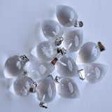 12pcs Amethyst Cone Shape Pendants for Jewelry Making