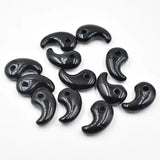 12pcs Natural Stone Agates Magatama Charm Pendants