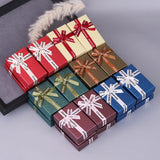 12pcs Pink Cardboard Jewelry Packaging Box - Earrings Ring Necklace Gift Wedding