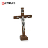 12pcs/lot Wooden cross Desktop Decor Christian Religious ornament