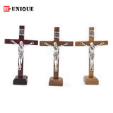 12pcs/lot Wooden cross Desktop Decor Christian Religious ornament