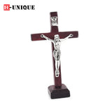 12pcs/lot Wooden cross Desktop Decor Christian Religious ornament