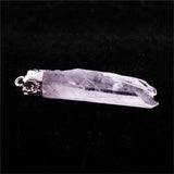 12pcs Natural Gem Stone Clear Quartz Crystal Point Pendant Pendulum for Necklace