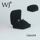 12pcs Velvet Wedding Earrings Display Stud Earrings Flocking Boxes
