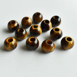 12pcs Tiger Eye Stone Round Beads for Jewelry Making 16mm