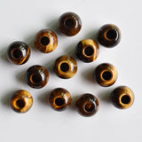12pcs Tiger Eye Stone Round Beads for Jewelry Making 16mm
