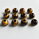 12pcs Tiger Eye Stone Round Beads for Jewelry Making 16mm