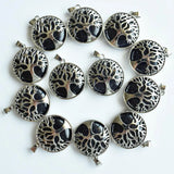 12pcs Natural Amethysts Lapis Tree of Life Pendants