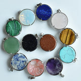 12pcs Natural Amethysts Lapis Tree of Life Pendants