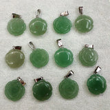 12pcs Green Aventurine Rose Flower Charms Pendants for Jewelry Making