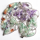 12pcs Natural Stone Tree of Life Pendants for Jewelry Making