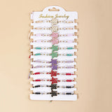 12pcs Multi-style Bracelet Set Eye Heart Turtle Braid