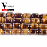 13x18mm Yellow Tiger Eye Charm Bareel Stone Beads 15inches