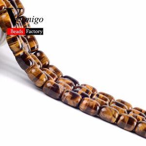 13x18mm Yellow Tiger Eye Charm Bareel Stone Beads 15inches