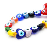 Heart Evil Eyes Glass Beads DIY Jewelry Making 120 pcs
