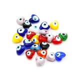 Heart Evil Eyes Glass Beads DIY Jewelry Making 120 pcs