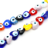 Heart Evil Eyes Glass Beads DIY Jewelry Making 120 pcs