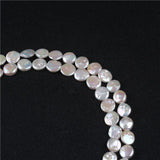 14-16mm AA Natural Freshwater Coin Shape Loose Pearl