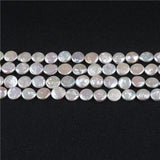 14-16mm AA Natural Freshwater Coin Shape Loose Pearl