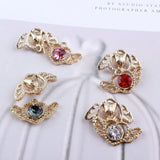 Crystal Rhinestone Heart Charms DIY Jewelry Findings Accessories