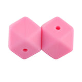 14MM Hexagon Silicone Beads Baby Teether DIY Necklace BPA