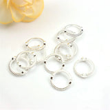 14k Bead Set Ring Clip Straight Hole Circle DIY Jewelry Accessories