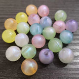 Acrylic Jelly Illusion Glitter Beads for DIY Jewelry