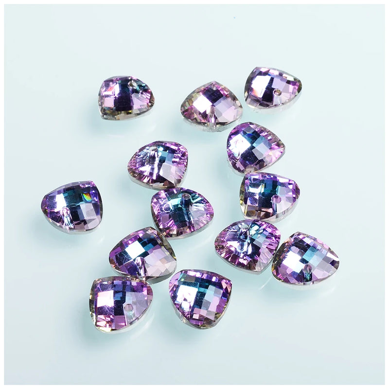 14mm Faceted Crystal Beads Pendant Glass Beads for Jewelry Making