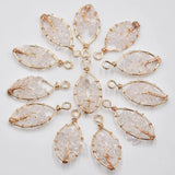 14pcs Mixed Crystal Tree of Life Wire Wrapped Pendants for Jewelry Making
