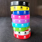 15Pcs Silicone Wristband Music Party Bracelet Women Girl Love Print Jewelry
