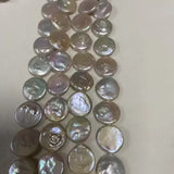 16-17mm Coin Shape AA Natural Freshwater Loose Pearl